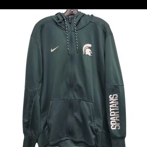 Nike Green Zip Up Sweater